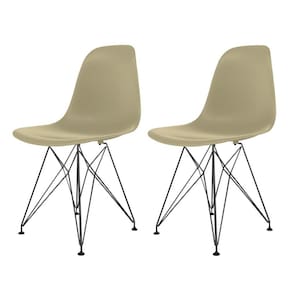 Cadeira para Sala de Jantar Eames Pp Eiffel Cinza