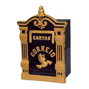 Caixa Correio Para Cartas Diamantina Ouro Detras 15x23x30cm