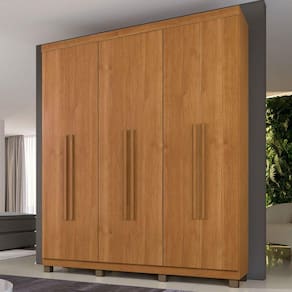 Guarda-Roupa Casal Viena 6 Portas 3 Gavetas Cinamomo - Panorama Móveis