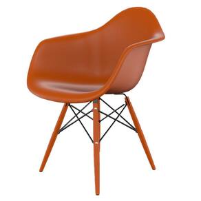 Cadeira para Sala de Jantar Arm Dsw Inj Tangerina