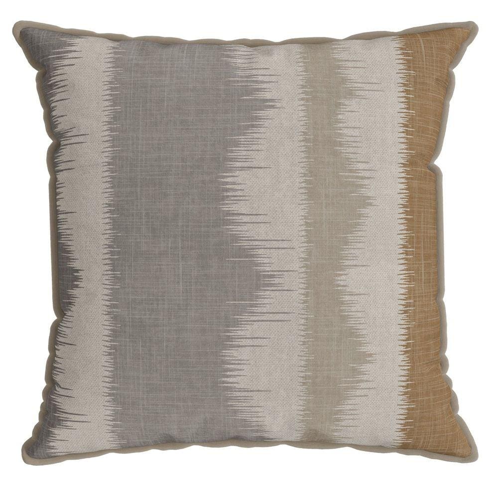 Capa Veludo Luxor 317 com Cordone 43 Cm X 43 Cm Areia/Cinza