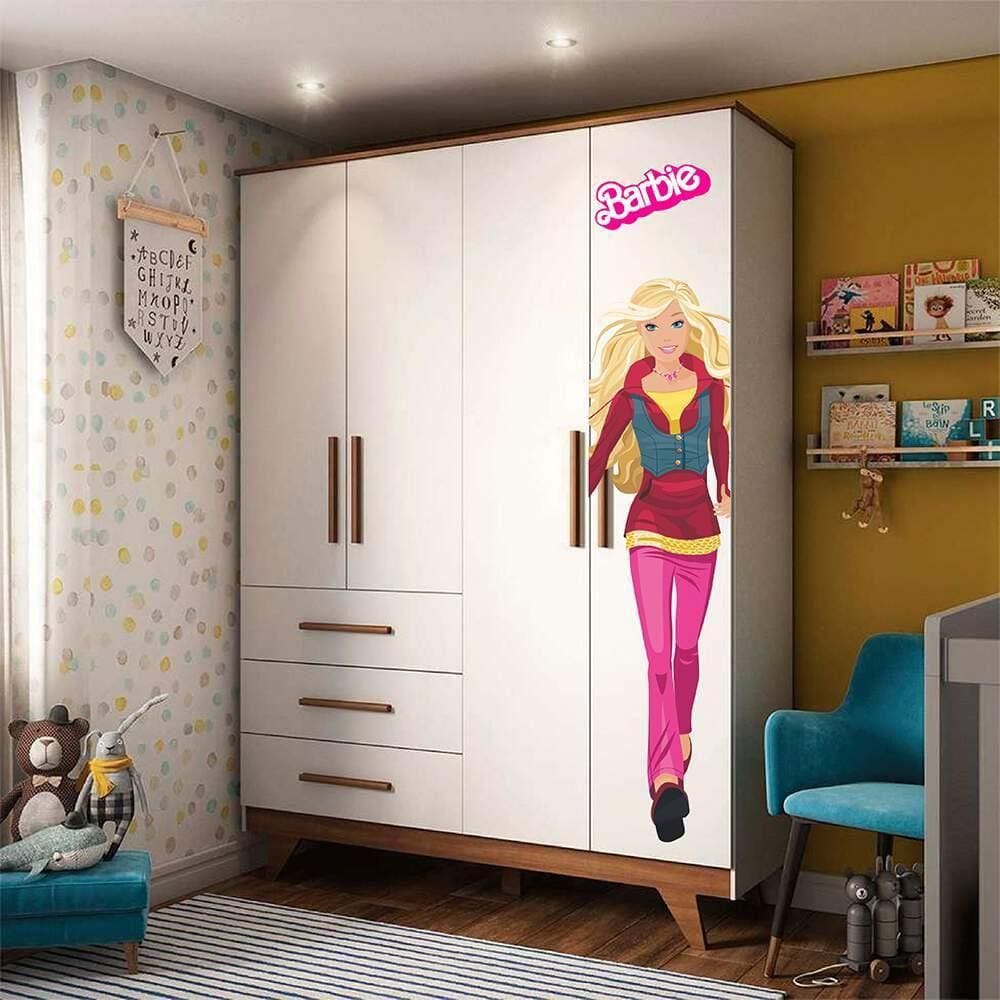 Adesivo Para Guarda Roupa Barbie Mod03