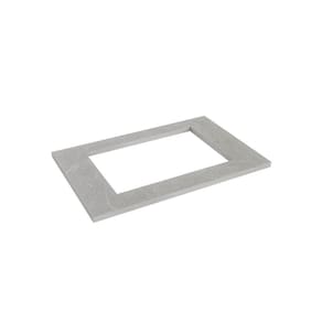 Tampo com Recorte para Cooktop 4 Bocas 80cm a Arizona Cabecasa Madeiramadeira Cinza