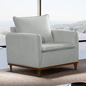 Poltrona para Sala de Estar Armany Jolie/Prata