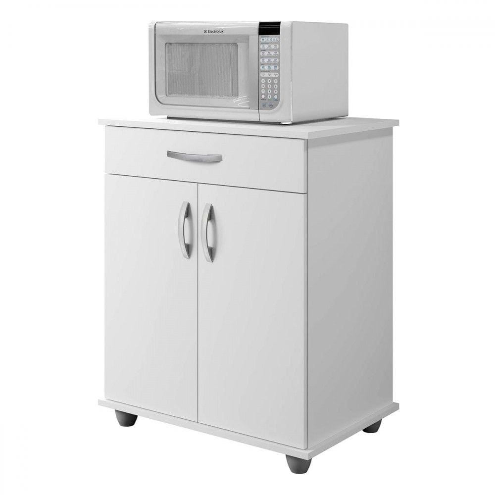 Armário de Cozinha Vegas 2 Portas 1 Gaveta Branco - Panorama Móveis
