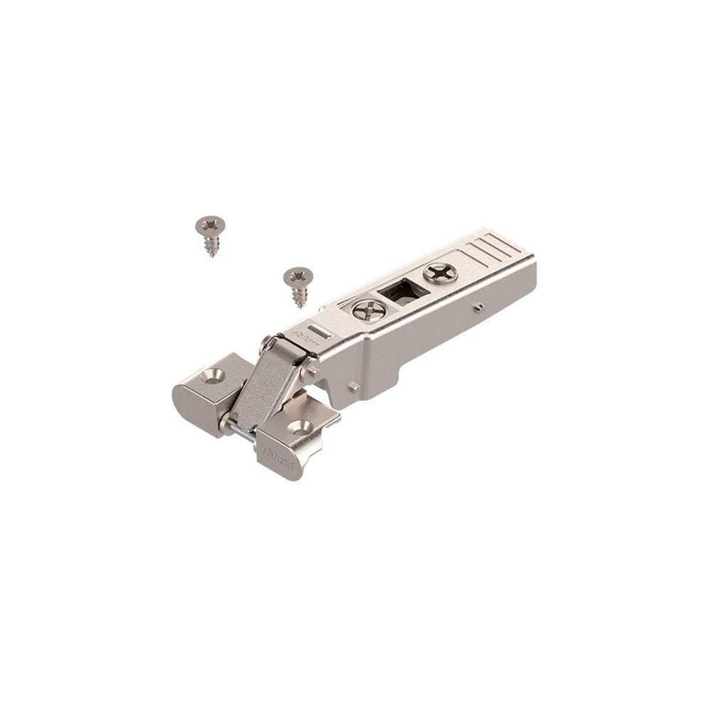 Dobradiça Reta Clip 95 + Calço Niquelado Blum