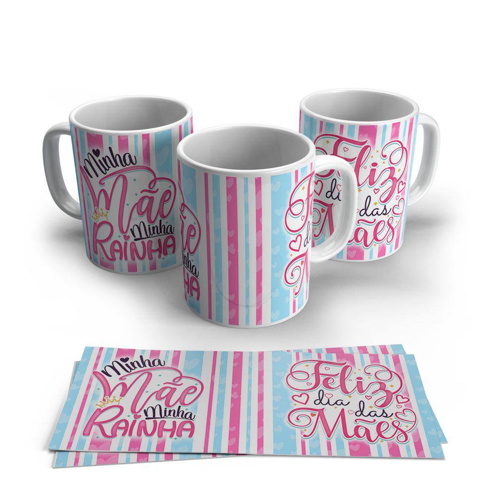 Caneca de Porcelana Dia das Mães modelo 17