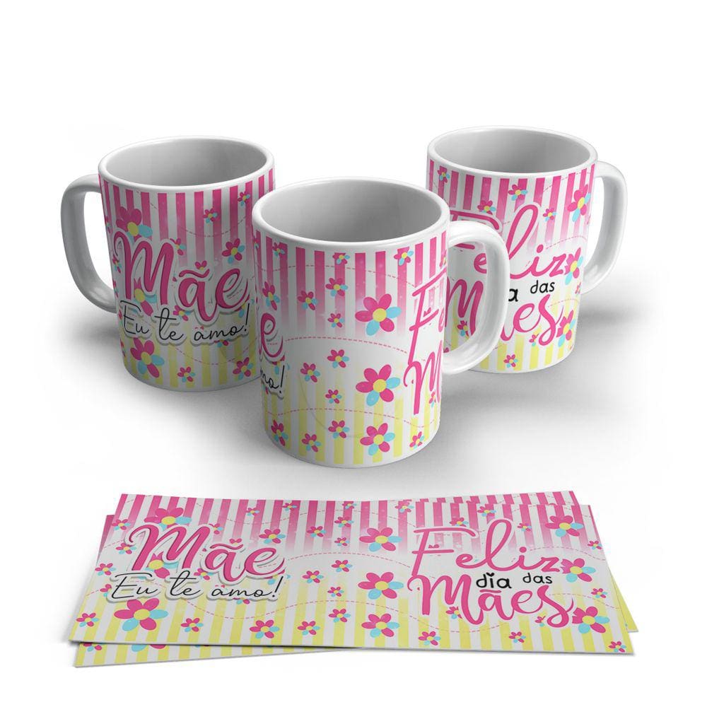 Caneca de Porcelana Dia das Mães modelo 15