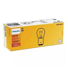 Kit 10 Lâmpada Sinalização P21/5W Standard Philips 12V