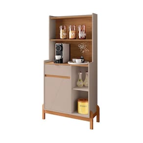 Cantinho do Café Bari com 1 Porta e Pés de Madeira Maciça