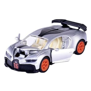 Miniatura Majorette Deluxe Cars Bugatti Chiron Pur Sport 1/64 Metal Prata