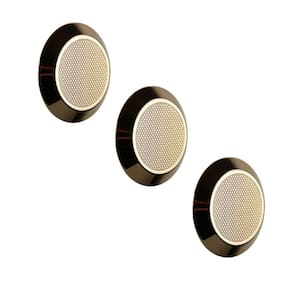 Kit 3 Puxador Para Moveis Ponto Disk G Gold Brilhante Zen