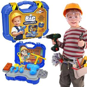 Maleta Bag Kit Ferramentas Brinquedo Infantil 11 Acessorios