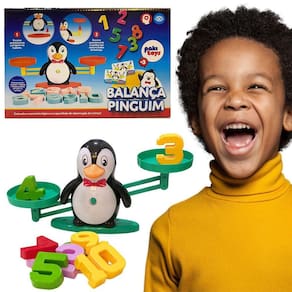 Brinquedo Didatico Jogo Matematica Numeros Balanca Pinguim