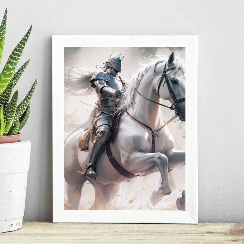 Quadro Cavalheiros Do Apocalipse 24X18Cm - Com Vidro