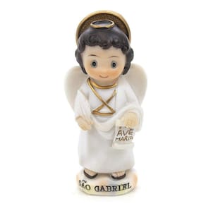 Imagem São Gabriel Arcanjo Infantil Importada Resina 8 Cm