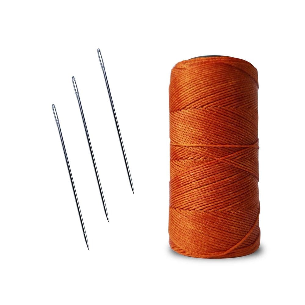 Linha Para Artesanato, Couros, Sapato N04 + 3 Agulhas De Aço