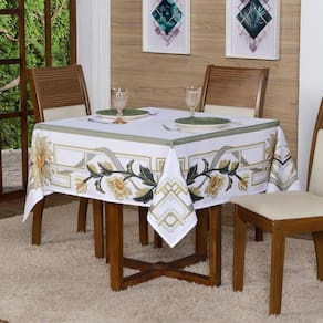 Toalha De Mesa Para 4 Lugares 1,50X1,50 Decorativa