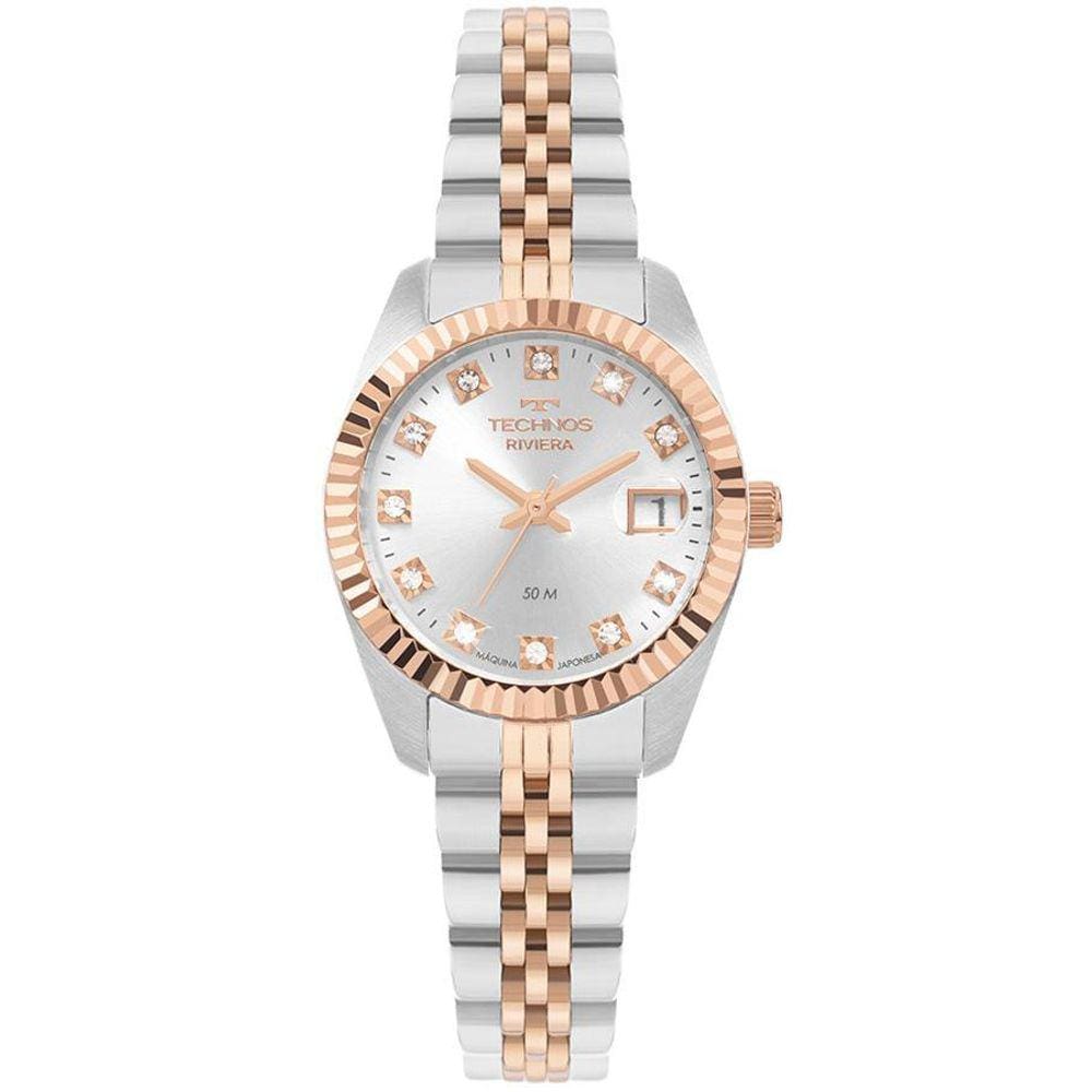 Relogio Technos Feminino Riviera Bicolor Pequeno 2015Ceu/1K