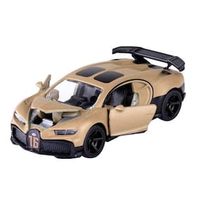 Miniatura Majorette Deluxe Cars Bugatti Chiron Pur Sport 1/64 Metal Dourado