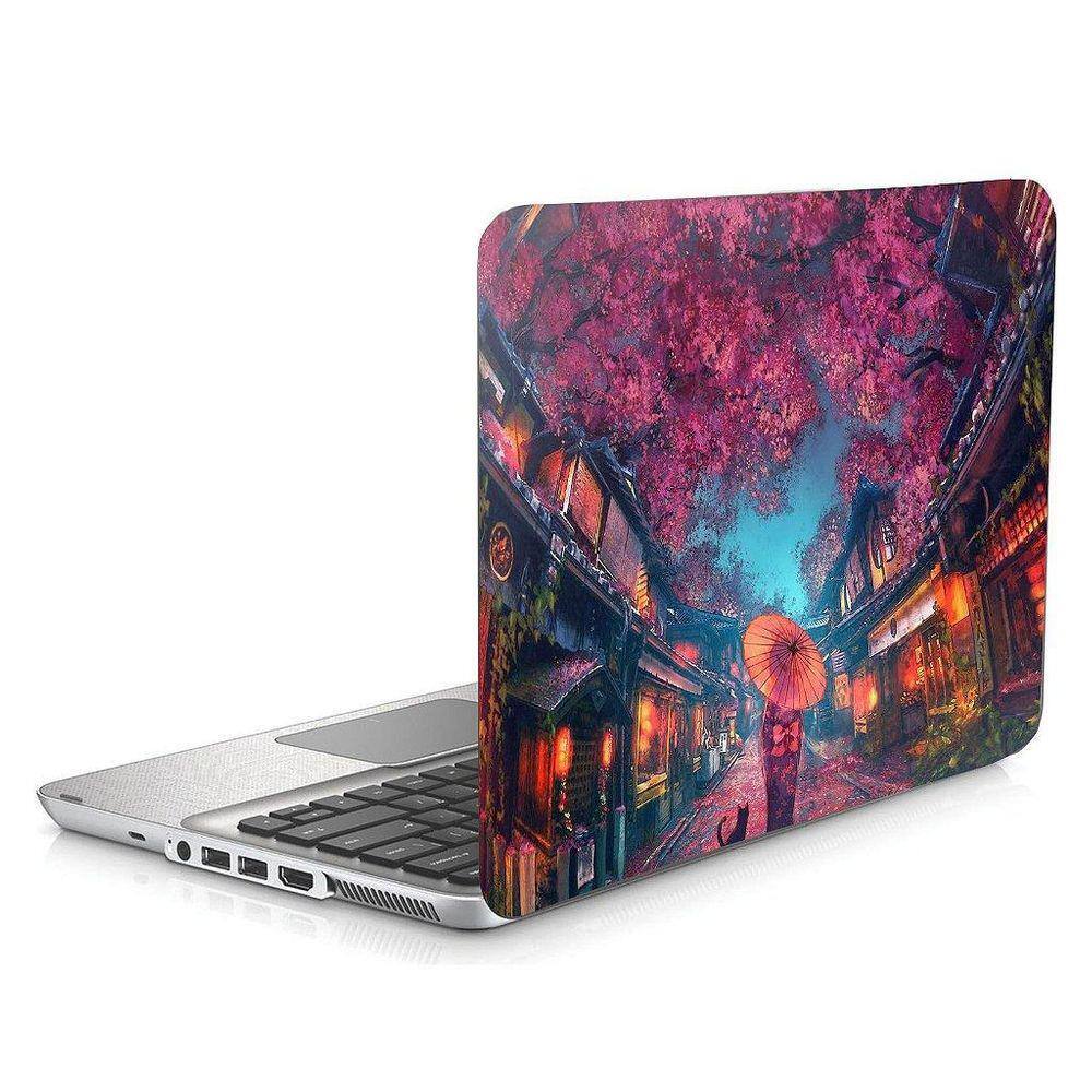 Skin Adesivo Protetor Notebook 13,3 Japão Sakura Kimono D1