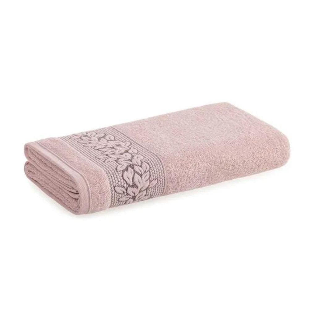 Toalha Banho Provence 70Cm X 135Cm Rosa Suave Karsten