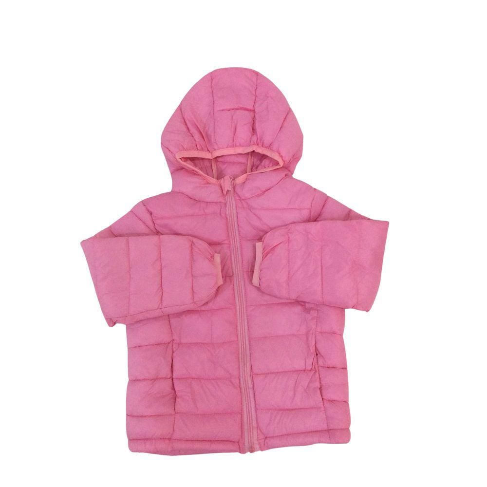Jaqueta Infantil inverno macia feminina Everly rosa