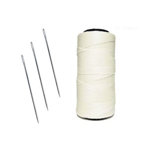 Linha Para Artesanato, Couros, Sapato N04 + 3 Agulhas De Aço