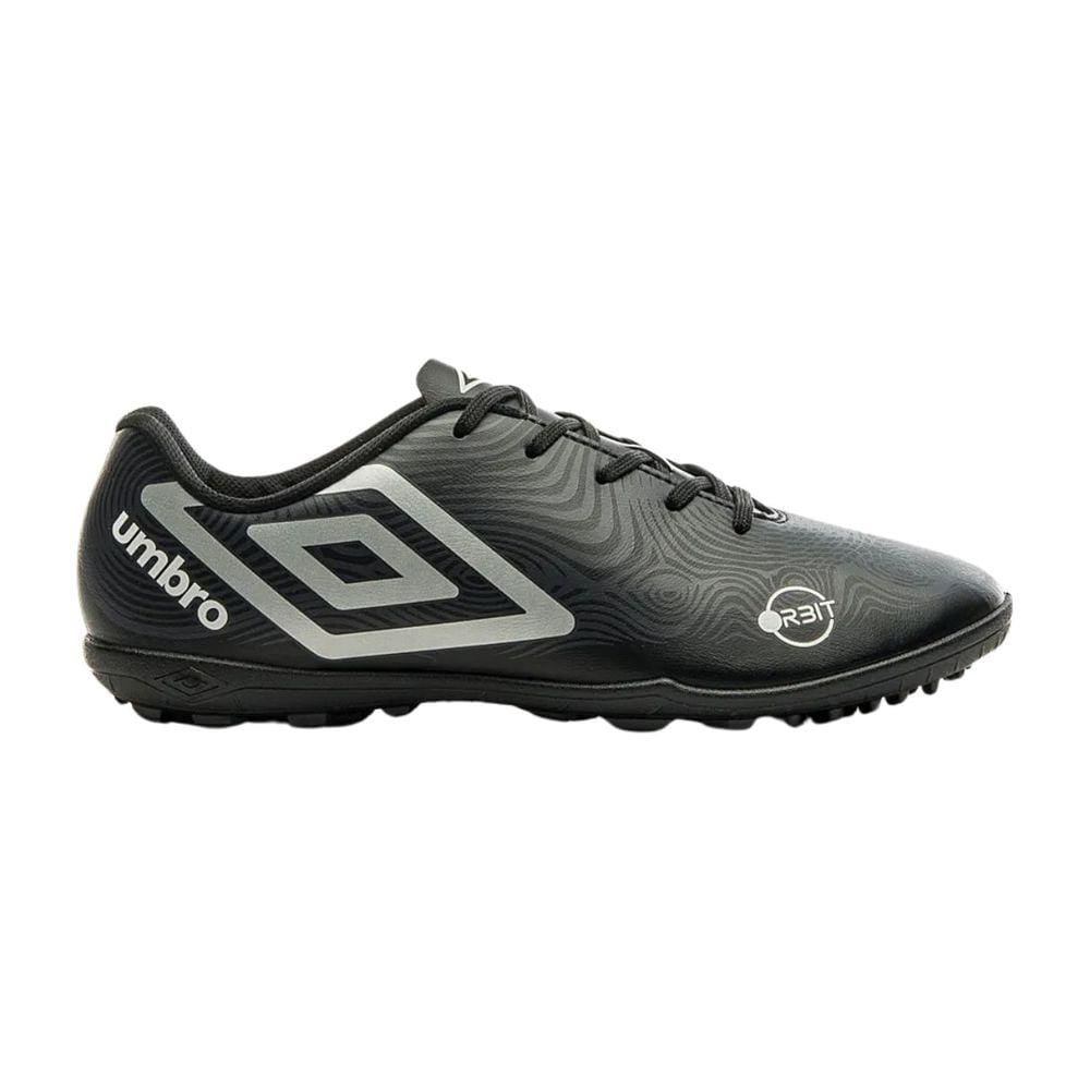 Chuteira Umbro Orbit Society Masculina Preto Cinza Branco