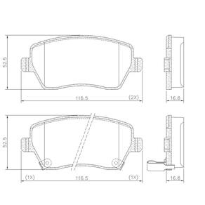 Pastilha De Freio Lonaflex Captur/Duster - P-1386
