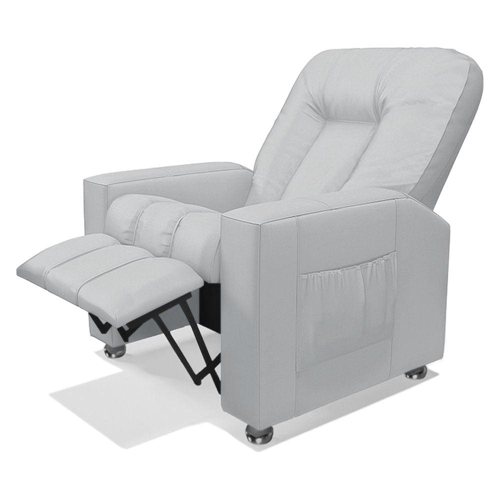 Poltrona do Papai Reclinável Romeo F05 Facto Branco - Lyam Decor