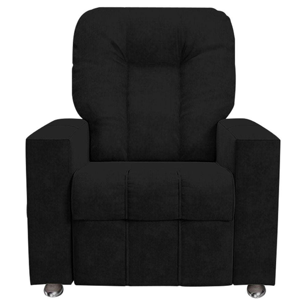 Poltrona do Papai Reclinável Romeo F05 Veludo Preto - Lyam Decor