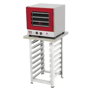 Kit Forno Turbo Eletrico Fast Oven Prp-004 G2 Vermelho 127V + Bancada Mes-004 Progas