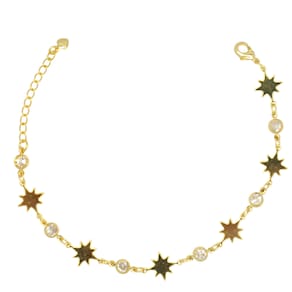 Pulseira Com Ponto De Luz Cristal E Rosa Dos Ventos