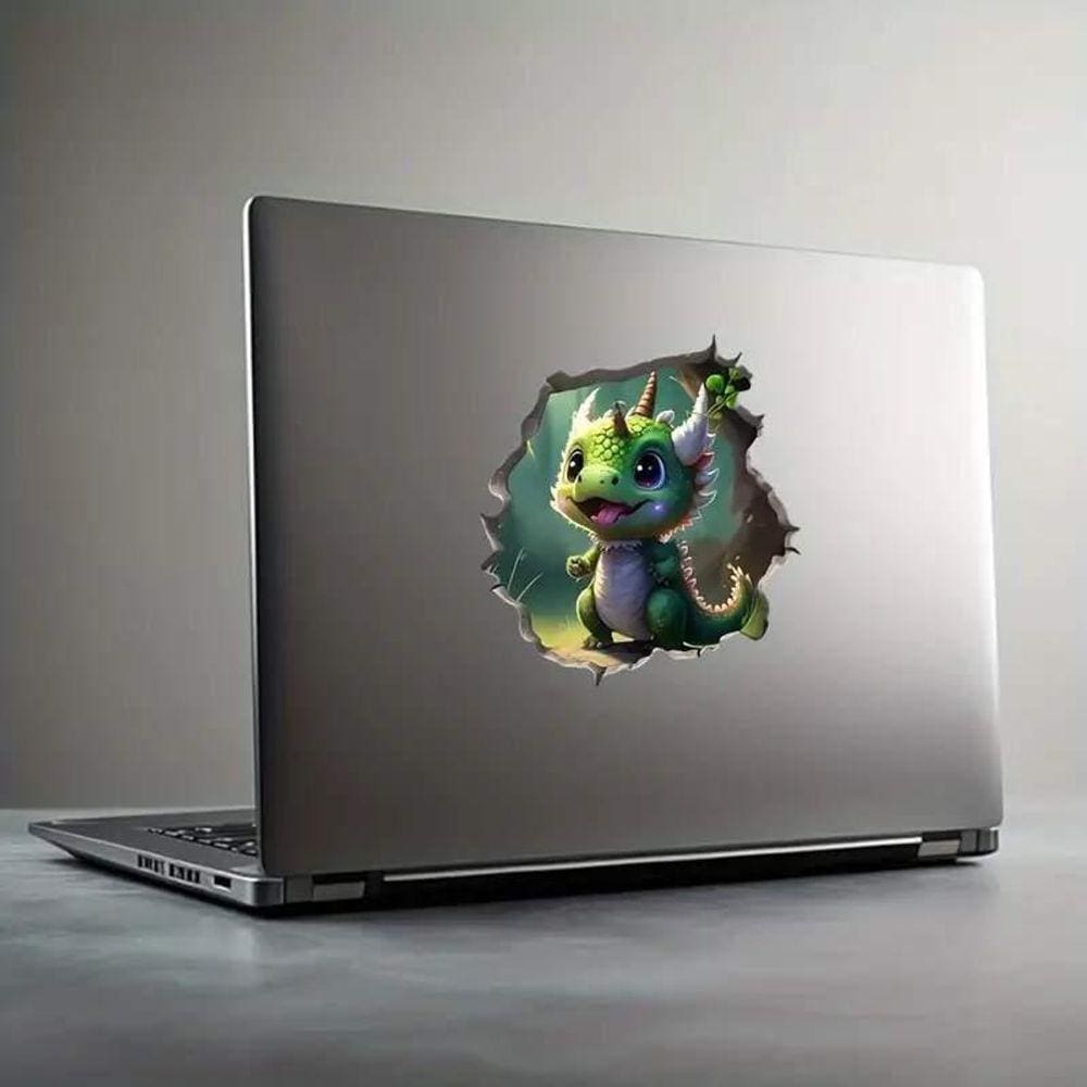 Adesivo Decorativo Para Note Dragão