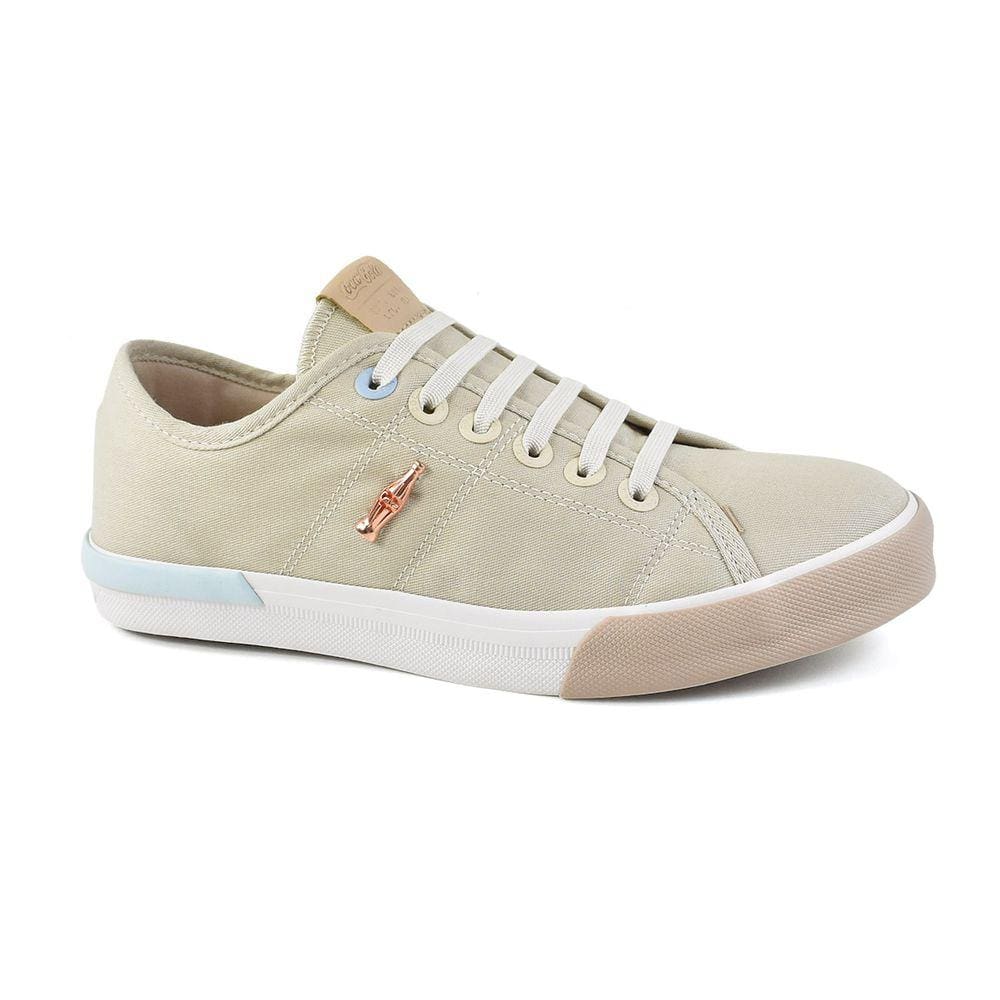Tênis Coca-Cola Miami Slip Feminino Areia Off White