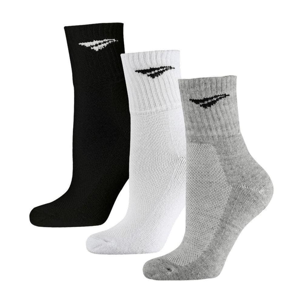 Meia Penalty Esportiva Ecoknite Cano Médio Tamanho 39-44 Kit c/ 03 Pares