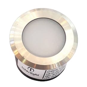 Balizador Embutir Coin 120 0.3W 2700K o 90~240v IP66 Escovado