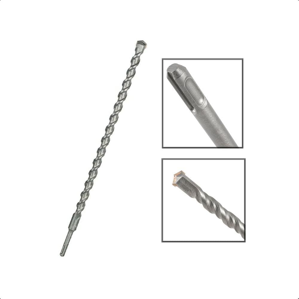 Broca SDS Plus 18x160 mm Aço Carbono Tungstênio Martelete