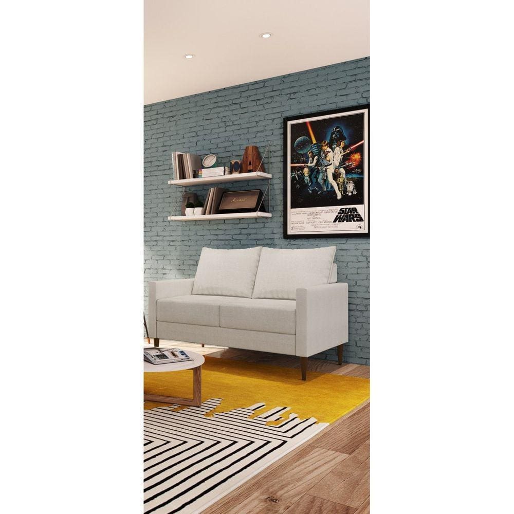 Sofá 2 Br 0,8 2 Ass 0,55 Fideris 2 Lugares. Bipartido Off White