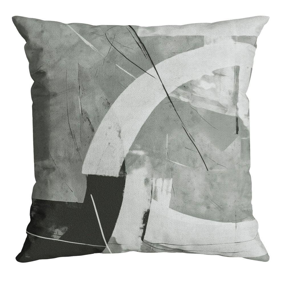 Capa para Almofada Velveteen 783 43 Cm X 43 Cm Preta/Cinza