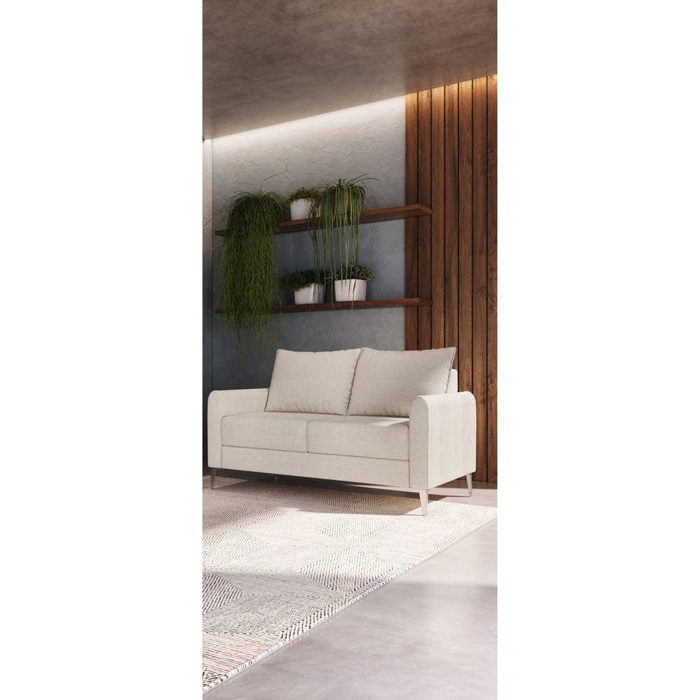 Sofá 2 Br 0,10 2 Ass 0,55 Davos 2 Lugares. Bipartido Off White