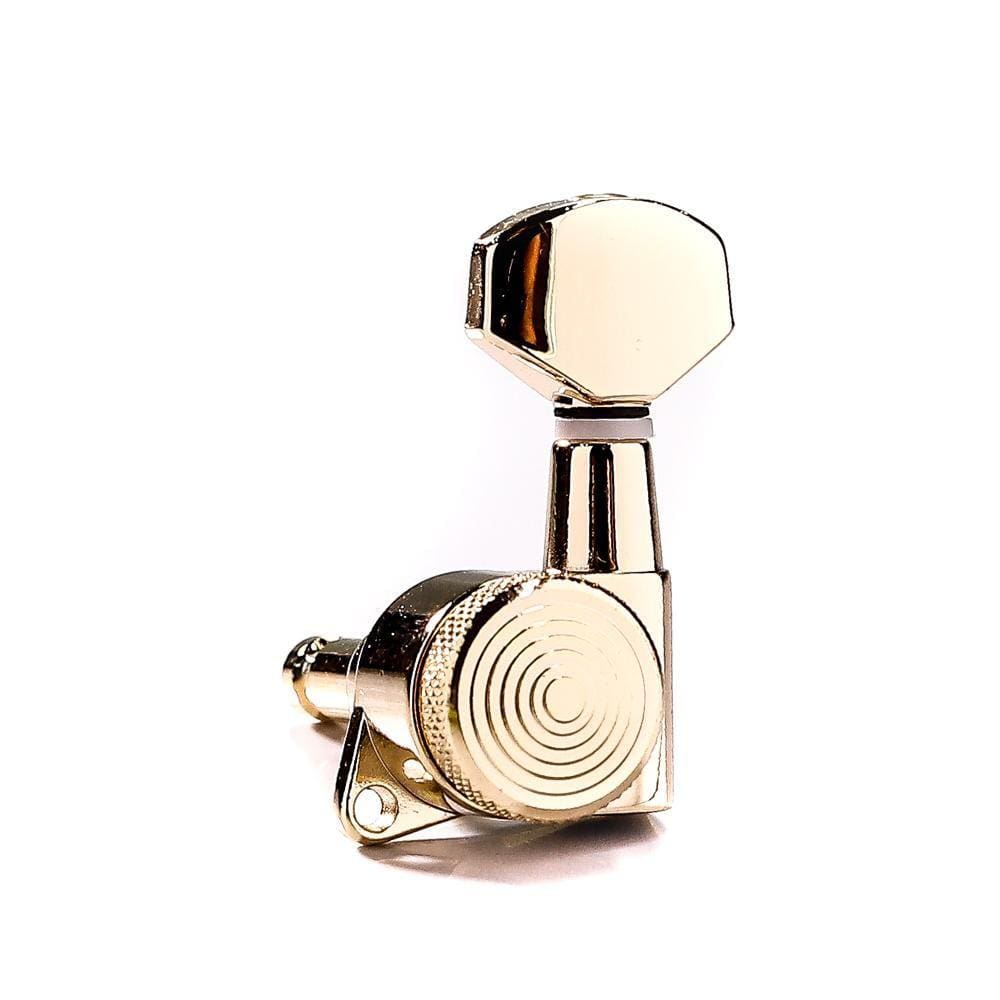 Tarraxa Guitarra Blindada Trava Dourada L6 Canhoto Spirit [F035]