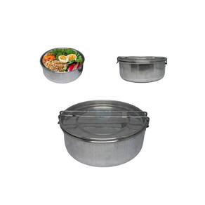 Pote Hermetico De Aluminio Polido Reforçada Com Cabo - 2Und
