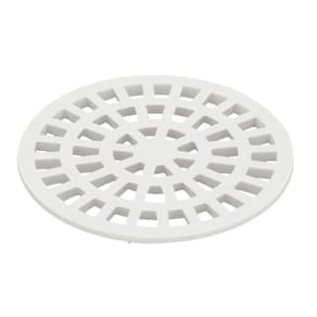 Grelha Plastica Redonda 15Cm Branca Krona Un 0942