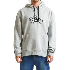 Moletom Hurley Canguru Poise WT24 Masculino Mescla Cinza