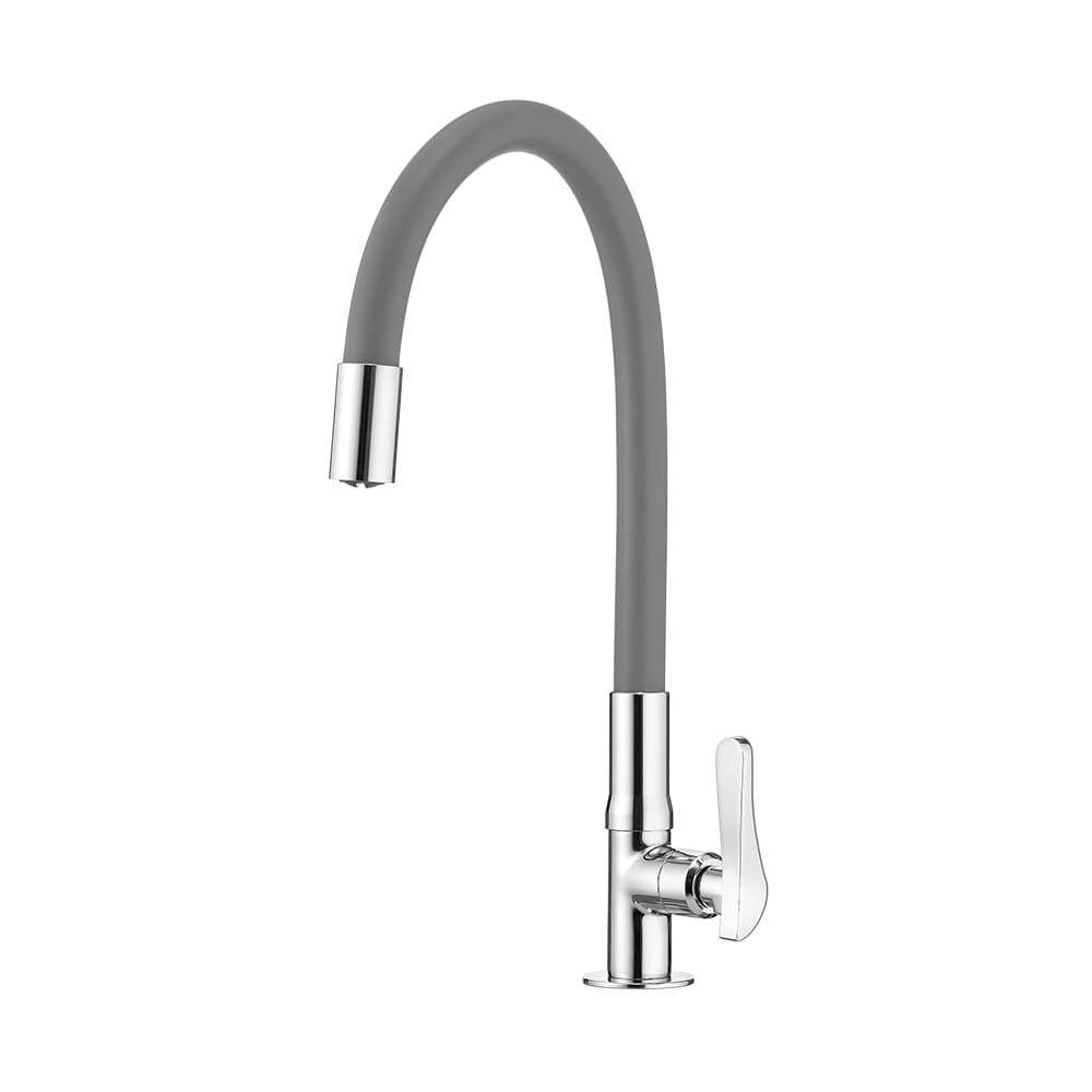Torneira Lorenflex de Bancada com Bica Flexivel 1177 G27 Cinza - Lorenzetti