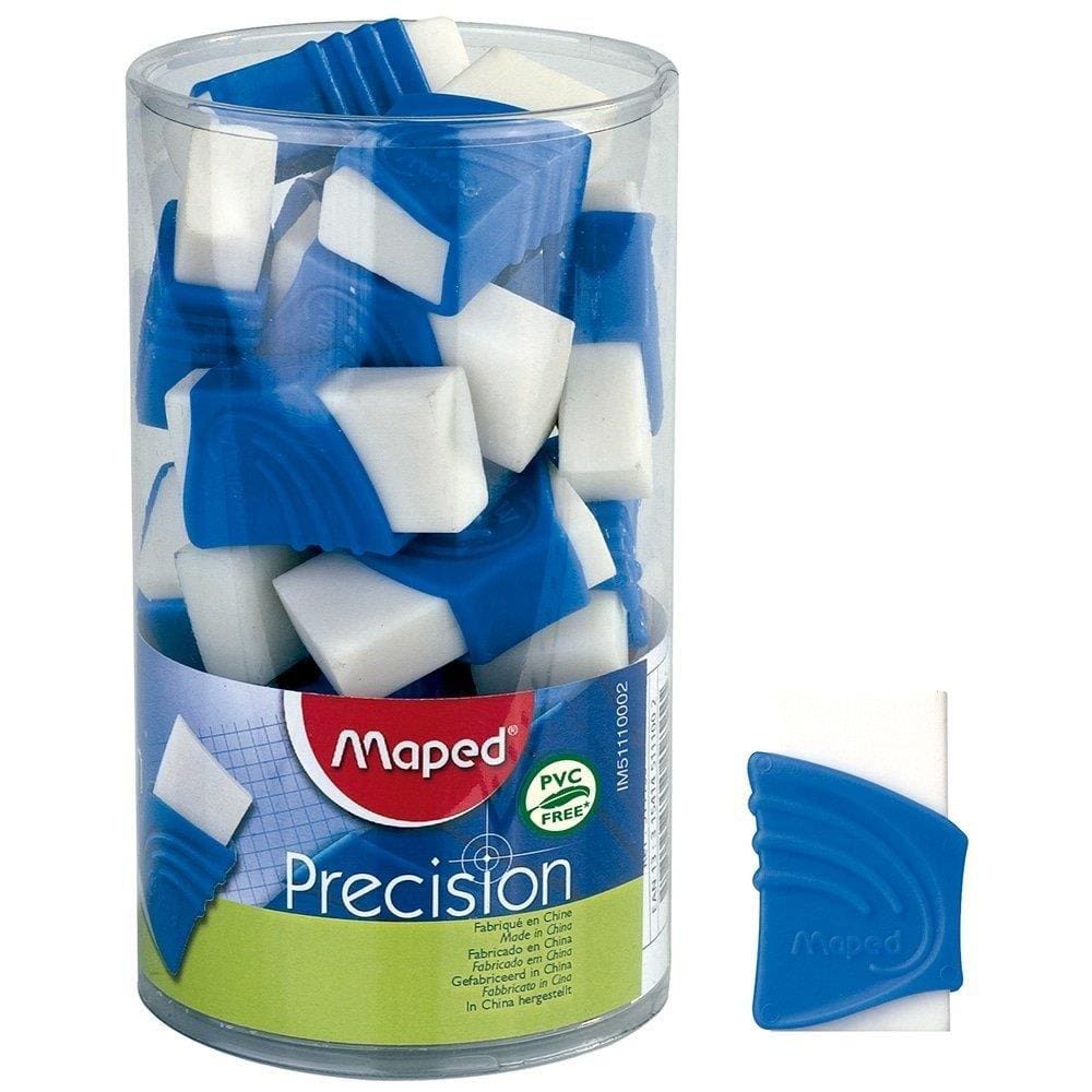 Borracha Precision com Capa Plástica Maped - Embalagem com 24 Unidades