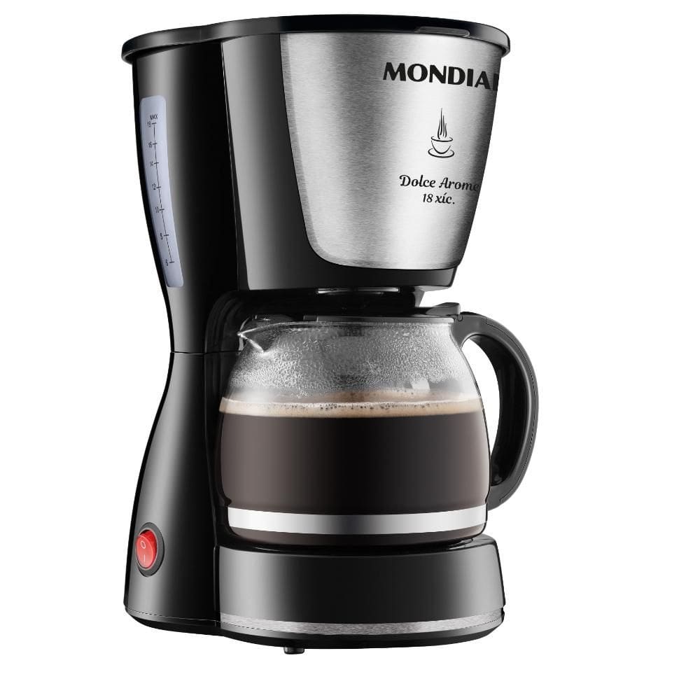 Cafeteira Elétrica Dolce Arome Mondial 550W Preto Inox 127V - C-30-18X