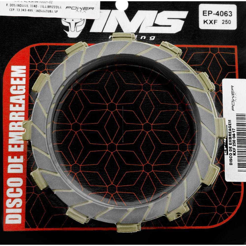 Kit 8 Discos Embreagem Ims Power Mx Kawasaki Kxf 250 2004 a 2017